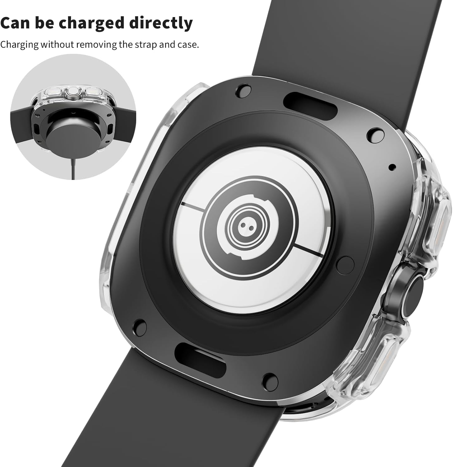 (4+4 Pack) Screen Protector Case for Samsung Galaxy Watch 7 Ultra 47Mm, Hard PC