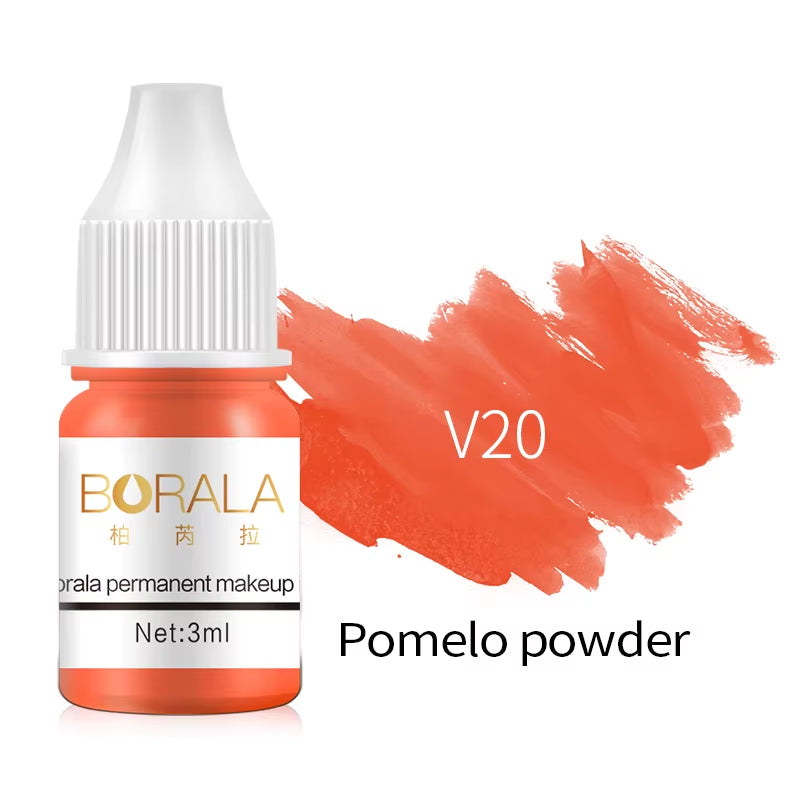 Borala 26 Colors 3ML Permanent Makeup Tattoo Lips Eyebrows Eyeliners Pigments Sample Size Tattoo Pigments Beauty Art Women Use