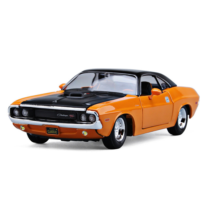 1 24 Meritor 1970 Dodge Challenger Sports Car Model Challenger Simulation Alloy Car Model