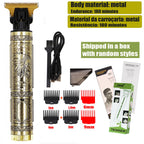 New Retro T9 Hair Clipper For Men, Electric Shaver, Rechargeable Hair Clipper, Portable Cordless Beard Trimmer