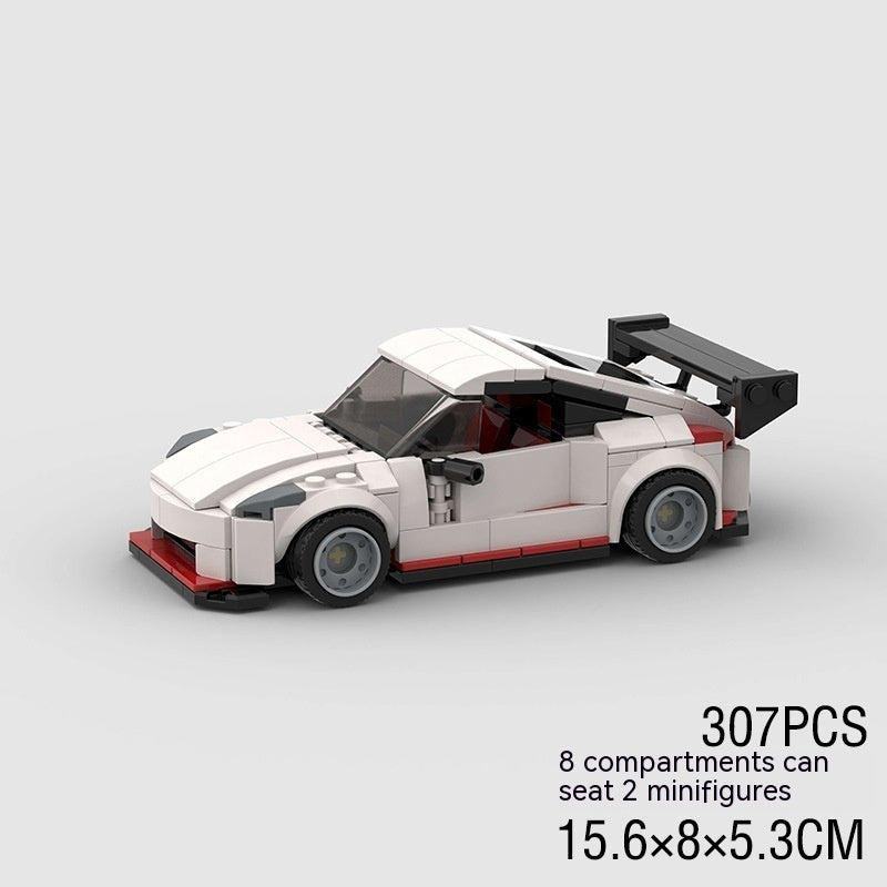 Small Particles 350Z Racing Sports Car MOC Puzzle Assembly