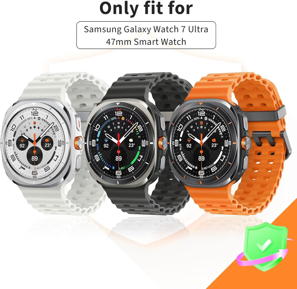 (4+4 Pack) Screen Protector Case for Samsung Galaxy Watch 7 Ultra 47Mm, Hard PC