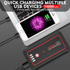 Multi-functional Car Emergency Jump Starter Power Bank For Vehicle Ignition And Charging