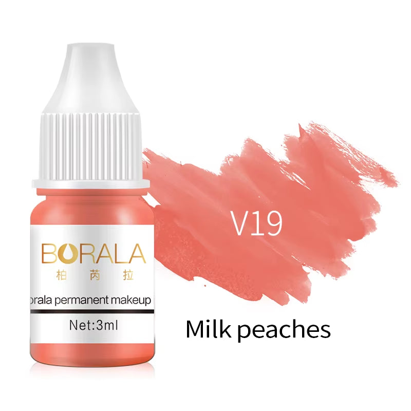 Borala 26 Colors 3ML Permanent Makeup Tattoo Lips Eyebrows Eyeliners Pigments Sample Size Tattoo Pigments Beauty Art Women Use