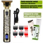 New Retro T9 Hair Clipper For Men, Electric Shaver, Rechargeable Hair Clipper, Portable Cordless Beard Trimmer