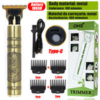 New Retro T9 Hair Clipper For Men, Electric Shaver, Rechargeable Hair Clipper, Portable Cordless Beard Trimmer