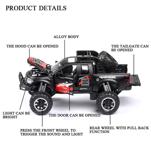 1:32 Ford Raptor F150 toy off-road vehicle