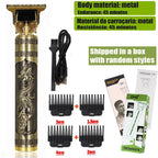 New Retro T9 Hair Clipper For Men, Electric Shaver, Rechargeable Hair Clipper, Portable Cordless Beard Trimmer
