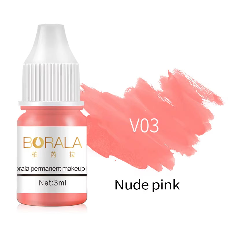 Borala 26 Colors 3ML Permanent Makeup Tattoo Lips Eyebrows Eyeliners Pigments Sample Size Tattoo Pigments Beauty Art Women Use