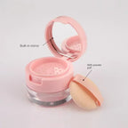 3G/5G Mini Loose Powder Box Portable Plastic Empty Bulk Powder Container with Sieve Mirror Cosmetic Jar Travel Make up Accessory