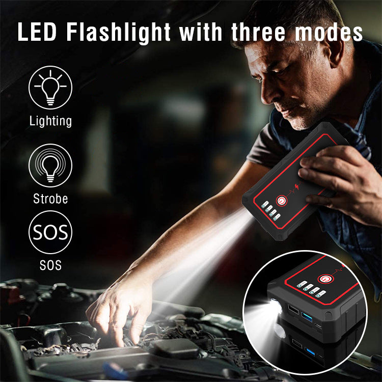 Multi-functional Car Emergency Jump Starter Power Bank For Vehicle Ignition And Charging