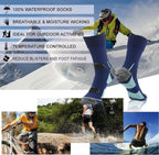 Waterproof Socks, Unisex Hiking Wading Trail Running Kayaking Crew Socks