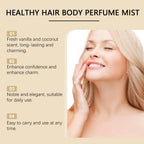Roxelis Vanilla Coconut Body Mist - Unisex Long Lasting Fragrance, Portable Hair & Body Spray for Daily Use