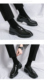 Plus Size Men's Slip-on Platform Slip-on Loafers