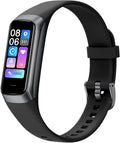 Keep Health Fitness Trackers for Women Men Amoled Step Counter Slim Thin 25 Sports Modes with Heart Rate Blood Pressure Monitor Alarm Stopwatch Timer Calories Burned IP68 Step Tracker Watch