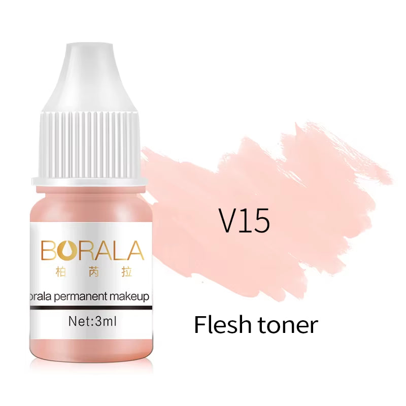 Borala 26 Colors 3ML Permanent Makeup Tattoo Lips Eyebrows Eyeliners Pigments Sample Size Tattoo Pigments Beauty Art Women Use