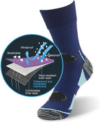 Waterproof Socks, Unisex Hiking Wading Trail Running Kayaking Crew Socks