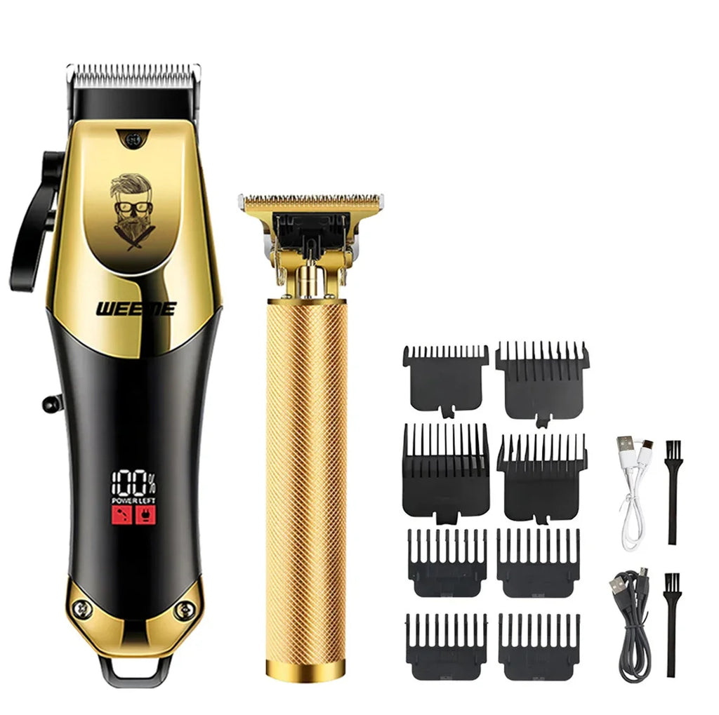 New Retro T9 Hair Clipper For Men, Electric Shaver, Rechargeable Hair Clipper, Portable Cordless Beard Trimmer
