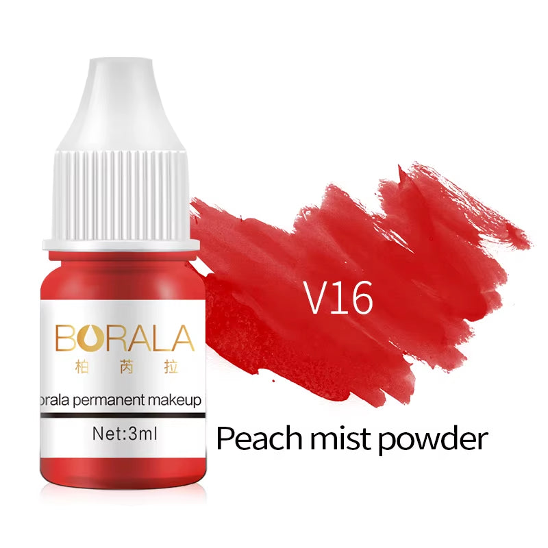 Borala 26 Colors 3ML Permanent Makeup Tattoo Lips Eyebrows Eyeliners Pigments Sample Size Tattoo Pigments Beauty Art Women Use