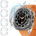 (4+4 Pack) Screen Protector Case for Samsung Galaxy Watch 7 Ultra 47Mm, Hard PC
