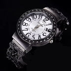 Vintage Bracelet Watch Women Black Quartz Wristwatch Unisex Special Antique Clock Elegant Casual Steel Female Mujer Bangle Reloj